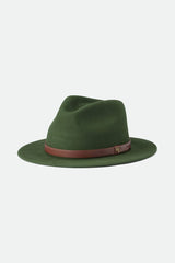 Unisex Messer Fedora in Moss