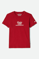 Women's Coors Light Racing Fitted T-Shirt in Coors Red