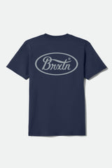 Men's Parsons Short Sleeve Standard T-Shirt in New Navy/Med Grey