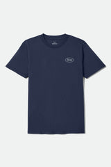 Men's Parsons Short Sleeve Standard T-Shirt in New Navy/Med Grey