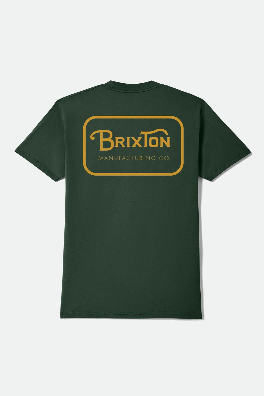 Men's Grade Short Sleeve Standard T-Shirt in Forest Green/Gold