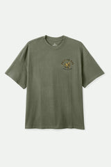 Men's Bauer Heavyweight Relaxed T-Shirt in Olive Surplus Classic Wash