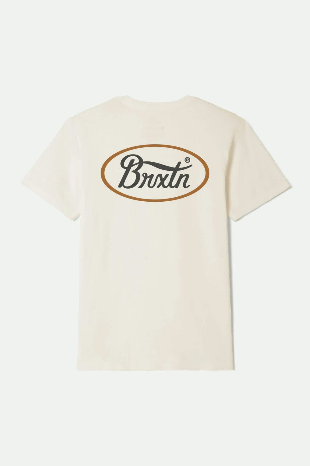 Men's Parsons Short Sleeve Standard T-Shirt in Cream/Pumpkin Spice/Washed Black