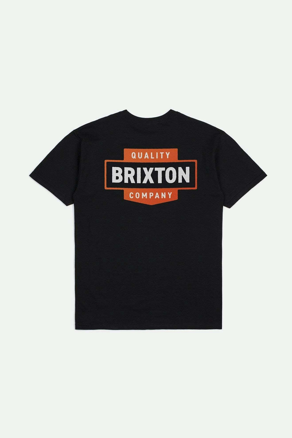 Brixton Men's Osborn S/S Standard T-Shirt in color Black Worn Wash