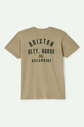 Men's Woodburn Oceanside S/S Standard T-Shirt In The Color Khaki/Dark Green