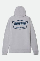 Men's Regal Hoodie in Heather Gunmetal/Dark Navy
