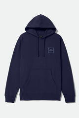 Men's Alpha Square Hoodie in Classic Navy/Borrowed Blue