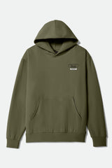 Men's Linwood Hoodie in Army/Black/Off White