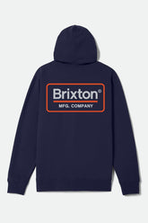 Men's Palmer Hoodie in Classic Navy/Light Grey/Orange
