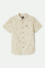 Men's Charter Print S/S Shirt in Beige/Whitecap Floral