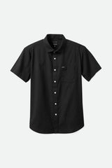Men's Charter Oxford Short Sleeve Shirt in Black