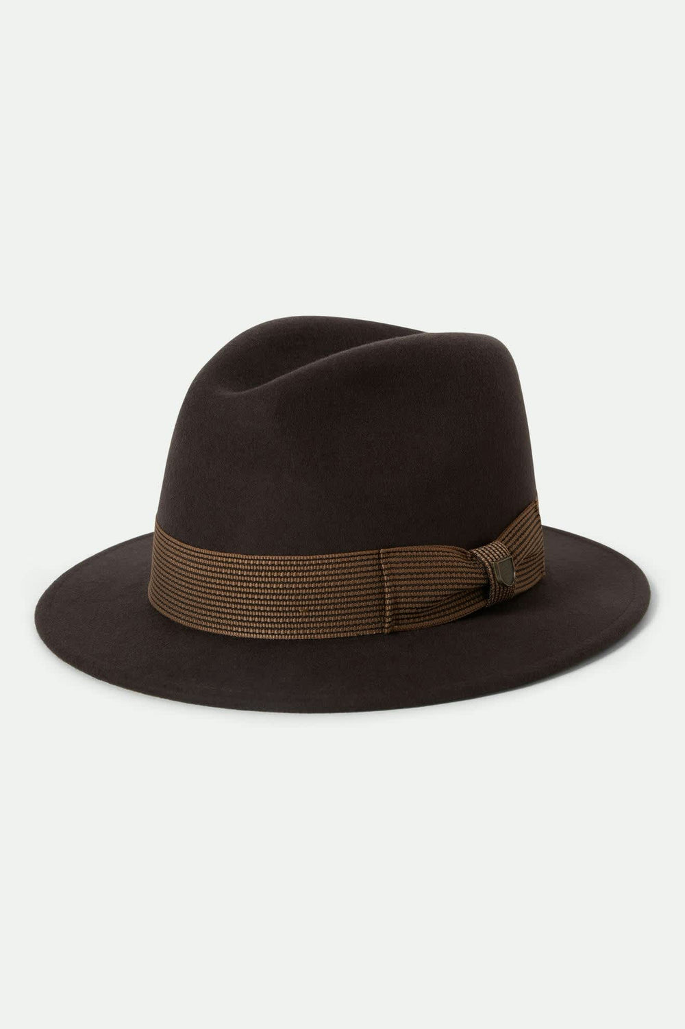 Unisex Roma Fedora in Chocolate/Bronze
