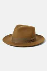 Unisex Swindle Convertabrim Fedora in Antique Bronze