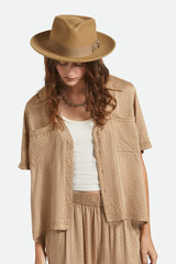 Unisex Swindle Convertabrim Fedora in Antique Bronze