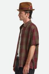 Unisex Gain Fedora in Coffee/Chestnut