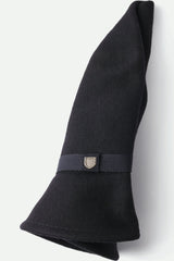 Unisex Messer Packable Fedora in Black/Black