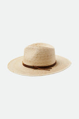 Unisex Field Proper Straw Hat In The Color Natural/Brown