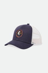 Rival Stamp Netplus MP Trucker Hat - Washed Navy/Off White
