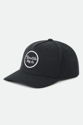 Unisex Wheeler Snapback in Black