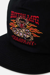 Unisex Hardee Snapback in Black