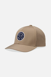 Unisex Crest Netplus Utility Snapback in Light Khaki