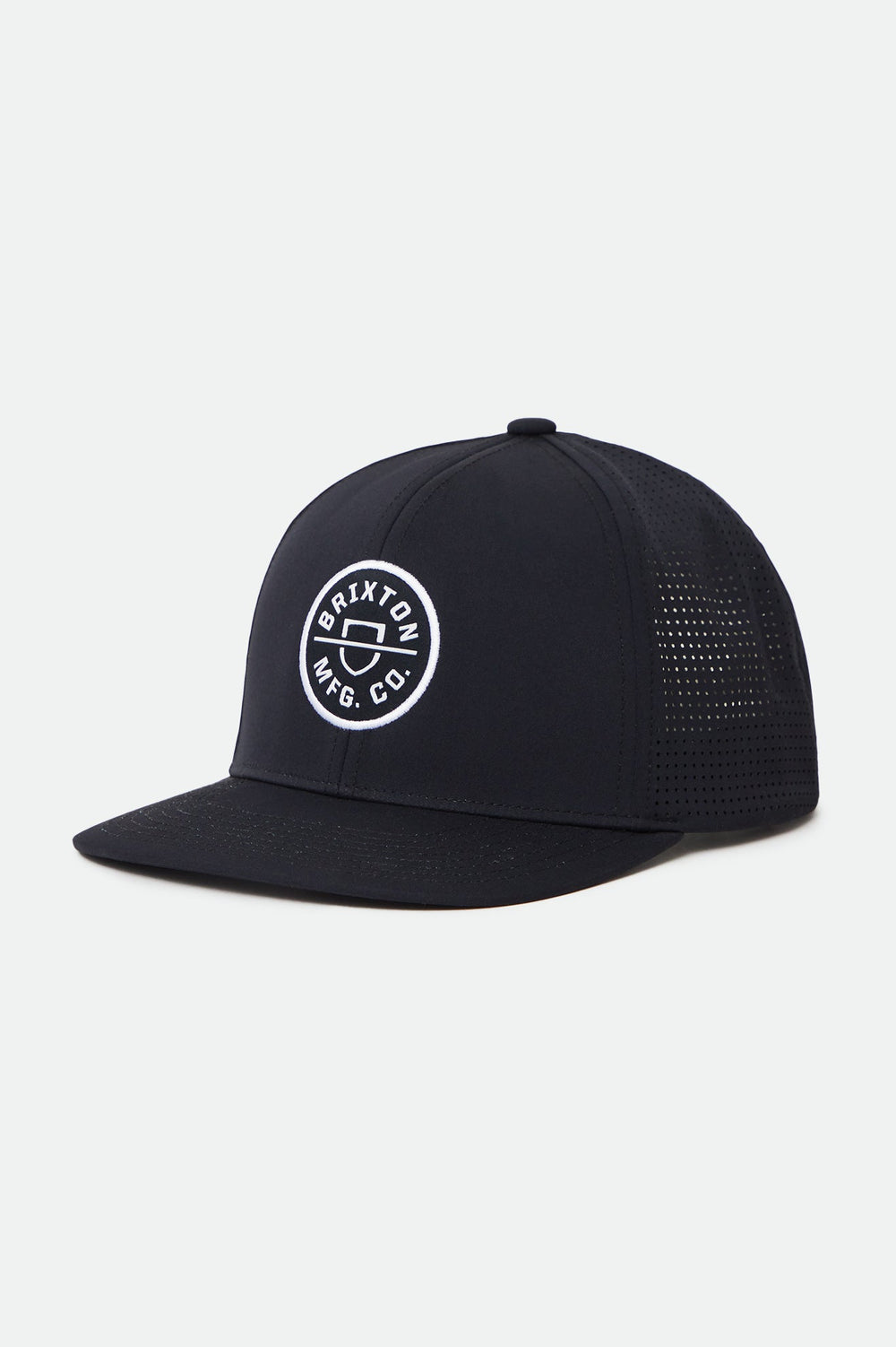 Unisex Crest Netplus Utility Snapback in Black