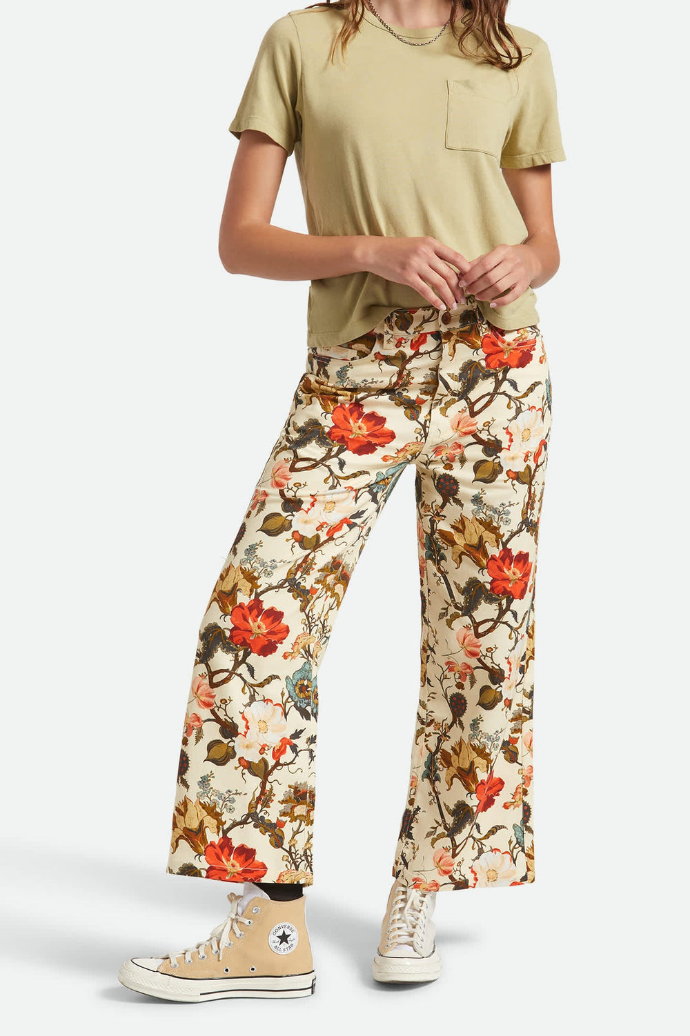 Women's Margo Cropped 5-Pocket Pant in Botanical Floral