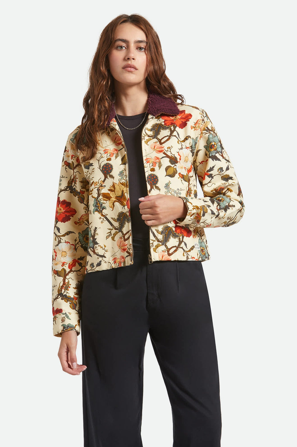 Women's Mechanics Garage Zip Jacket in Botanical Floral