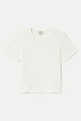 Women's Carefree Organic Garment Dye Perfect T-Shirt in Off White