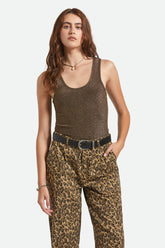 Women's Off Duty A-Tank in Gold Metallic