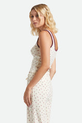 Women's Off Duty A-Tank in Floral Pointelle