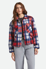 Women's Bowery Soft Brushed Flannel in Adrenaline Rush/Navy
