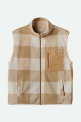 Brixton Women's Arctic Fleece Vest in color Sand