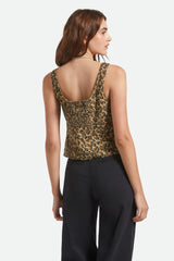 Women's Magnolia Tie Top in Brown Cheetah