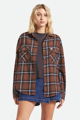 Women's Bowery Vintage Overshirt in Pinecone Brown/Black/Borrowed Blue