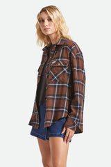 Women's Bowery Vintage Overshirt in Pinecone Brown/Black/Borrowed Blue