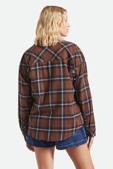 Women's Bowery Vintage Overshirt in Pinecone Brown/Black/Borrowed Blue