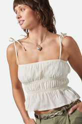 Women's Eden Smocked Top in Off White