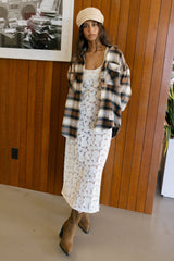 Women's Lace Cover Up Dress in Whitecap