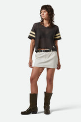 Women's Essex Painter Mini Skirt in Egret White