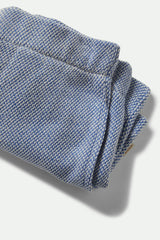 Women's The Weekend Cross Loop French Terry Lounge Short in Off White/Electric Indigo