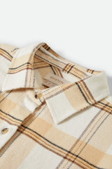 Women's Bowery Classic L/S Flannel in Off White/Semolina/Washed Copper Plaid