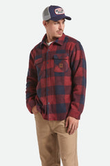 Men's Bowery Arctic Stretch Fleece in Adrenaline Rush/Mood Indigo Plaid