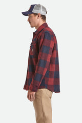 Men's Bowery Arctic Stretch Fleece in Adrenaline Rush/Mood Indigo Plaid