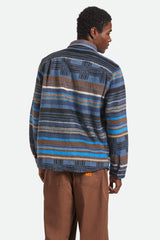 Men's Bowery Arctic Stretch Fleece in Mood Indigo Blanket Stripe