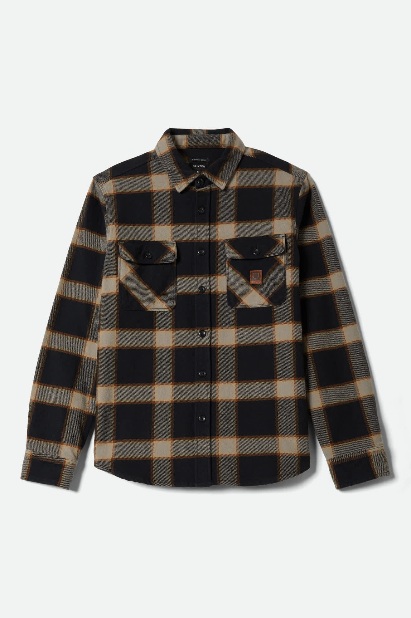 Men's Bowery Heavyweight Flannel in Black/Cream