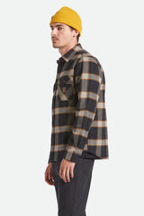 Men's Bowery Heavyweight Flannel in Black/Cream