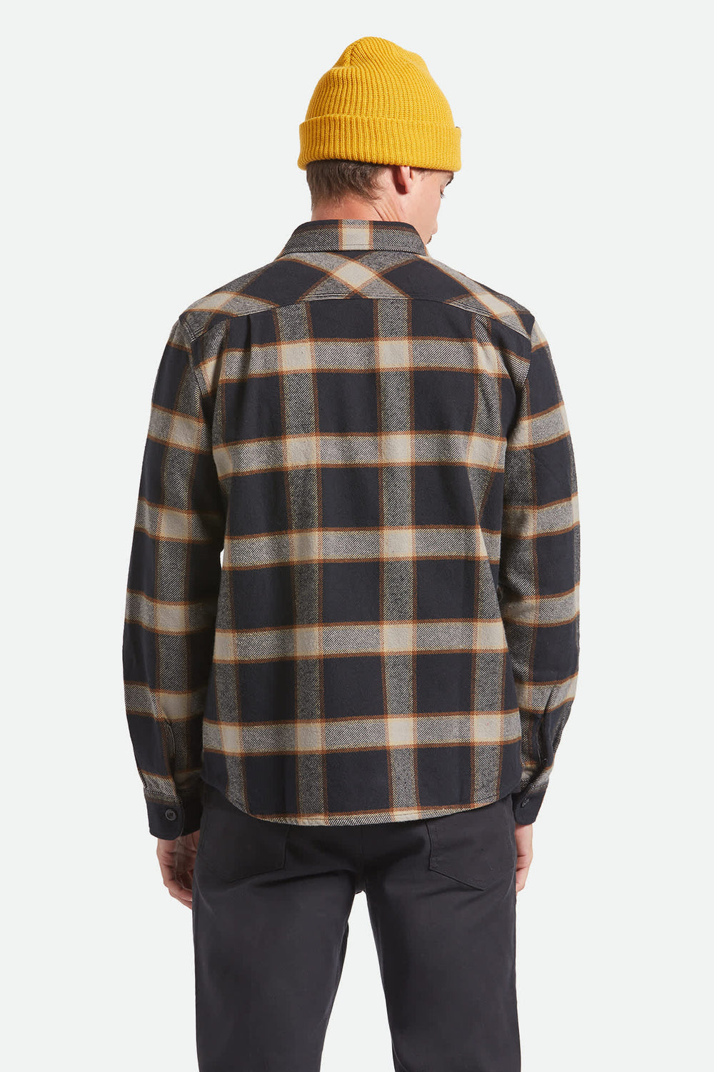 Men's Bowery Heavyweight Flannel in Black/Cream