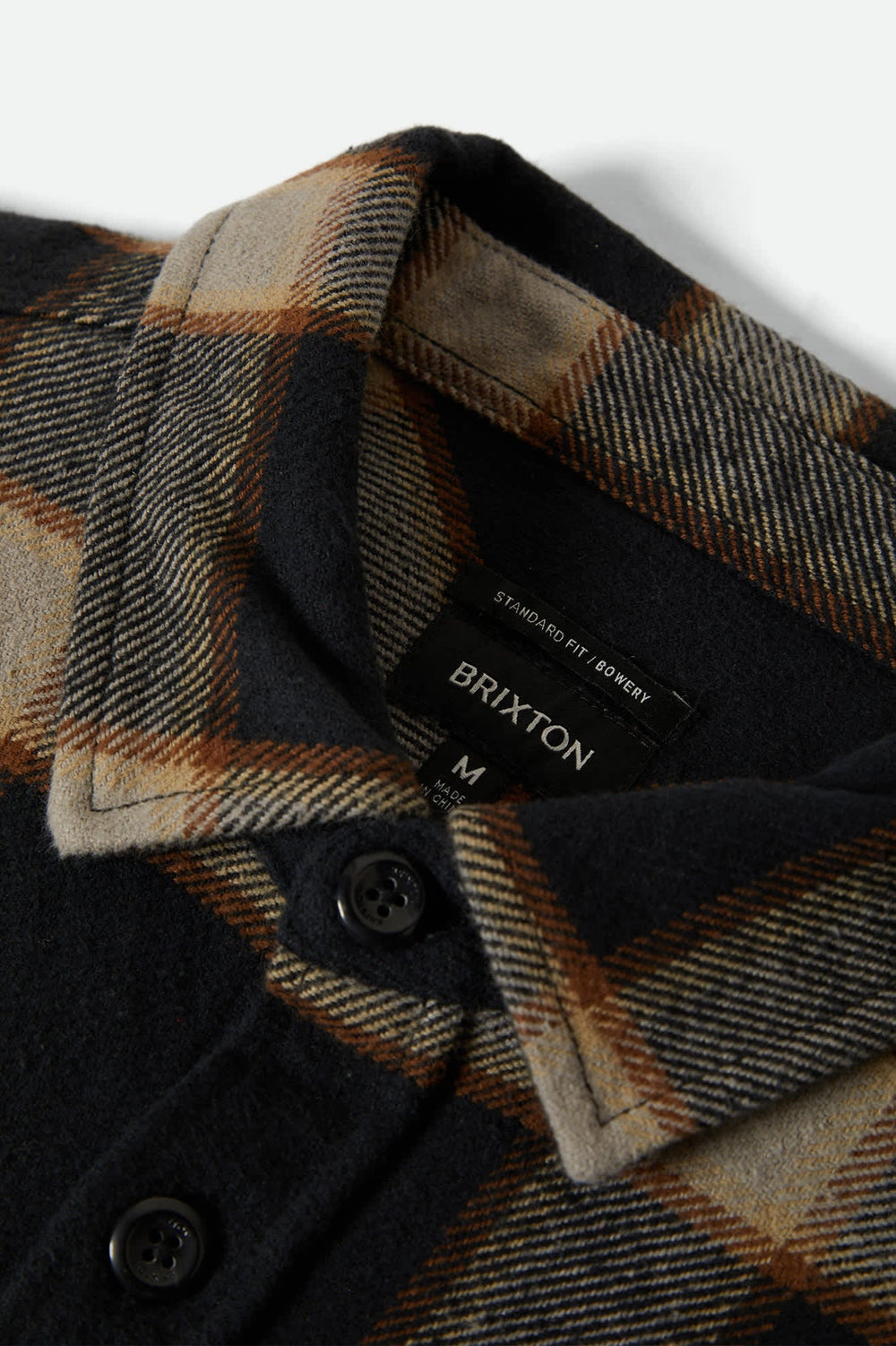 Men's Bowery Heavyweight Flannel in Black/Cream