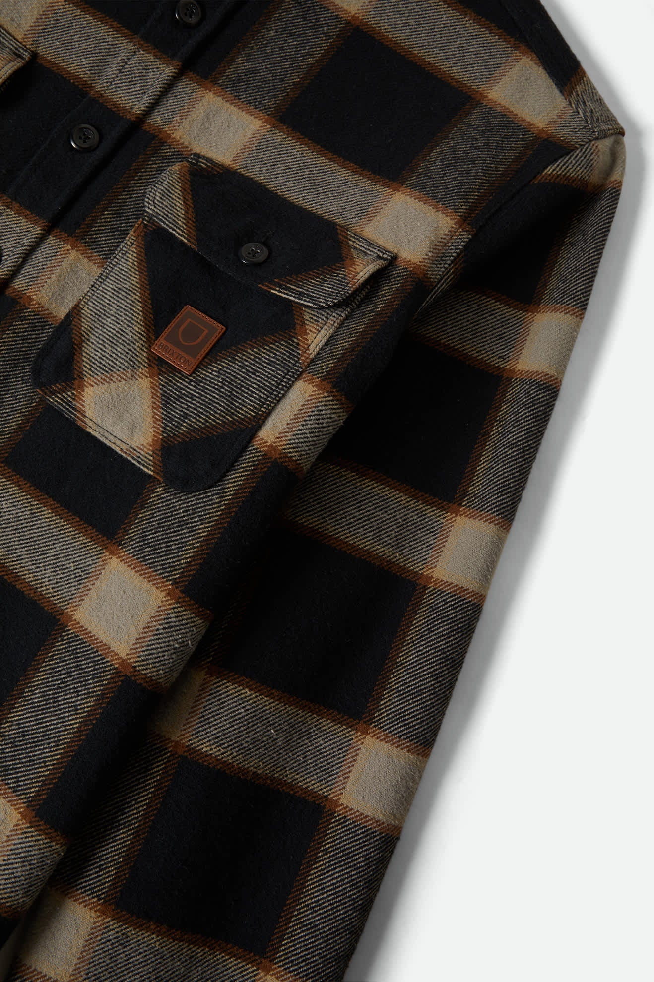Men's Bowery Heavyweight Flannel in Black/Cream